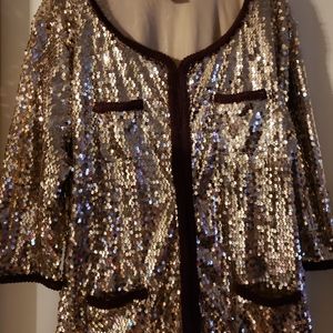 Sequin blazer by IMAN